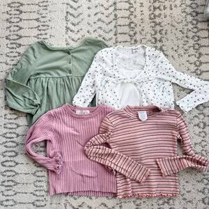 Girls Long Sleeve Top Bundle Size 6/6x